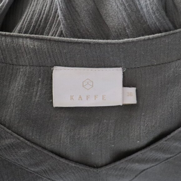 Kaffe Womens Grey Sz 36/6 Tunic Long Sleeve Flowy Lightweight Sheer Pullover Top - Picture 9 of 10